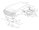 Sheet Metal And Covers Diagram and Parts List for B1-16O802 1989 Toro Lawn Tractor