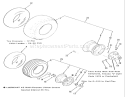 Wheels And Tires Diagram and Parts List for B1-16O802 1989 Toro Lawn Tractor