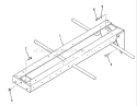 Frame Diagram and Parts List for B1-16O802 1989 Toro Lawn Tractor