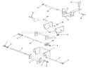 Hitches Diagram and Parts List for R1-16O802 1990 Toro Lawn Tractor