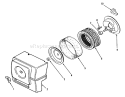 Kohler Air Intake Diagram and Parts List for R1-16O802 1990 Toro Lawn Tractor