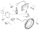 Kohler Ignition System Diagram and Parts List for R1-16O802 1990 Toro Lawn Tractor