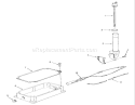 Kohler Oil Pan & Dipstick Diagram and Parts List for R1-16O802 1990 Toro Lawn Tractor