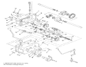 Mechanical Transmission-8-Speed Diagram and Parts List for R1-16O802 1990 Toro Lawn Tractor