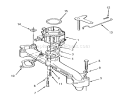 Toro Power Plus Intake Manifold Diagram and Parts List for R1-16O802 1990 Toro Lawn Tractor