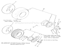 Wheels And Tires Diagram and Parts List for R1-16O802 1990 Toro Lawn Tractor