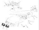 Page E Diagram and Parts List for R1-16O802 1990 Toro Lawn Tractor