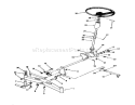 Front Axle And Steering Diagram and Parts List for R1-16O804 2000001-2999999 - 1992 Toro Lawn Tractor