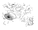 Blower Housing And Governor Power Plus Diagram and Parts List for R1-16O804 2000001-2999999 - 1992 Toro Lawn Tractor