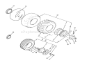 Wheels And Tires Diagram and Parts List for R1-16O804 2000001-2999999 - 1992 Toro Lawn Tractor