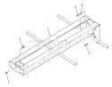 Frame Diagram and Parts List for R1-18OE01 1990 Toro Lawn Tractor