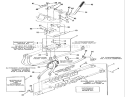 Hydraulic System Diagram and Parts List for R1-18OE01 1990 Toro Lawn Tractor