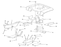 Page S Diagram and Parts List for R1-18OE01 1990 Toro Lawn Tractor