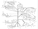 Electrical System Diagram and Parts List for R1-18OE01 1990 Toro Lawn Tractor