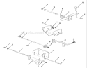Hitches Diagram and Parts List for R1-18OE02 1990 Toro Lawn Tractor