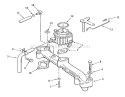 Intake Manifold Diagram and Parts List for R1-18OE02 1990 Toro Lawn Tractor