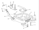 Oil Base Fill Tube And Bracket Diagram and Parts List for R1-18OE02 1990 Toro Lawn Tractor