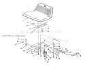 Seat Diagram and Parts List for R1-18OE02 1990 Toro Lawn Tractor