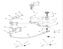 Throttle, Choke And Fuel Controls Diagram and Parts List for R1-18OE02 1990 Toro Lawn Tractor