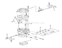 Carburetor Components Diagram and Parts List for R1-18OE02 1990 Toro Lawn Tractor