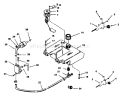 Throttle Choke And Fuel Controls Diagram and Parts List for R1-20OE02 2000001-2999999 - 1992 Toro Lawn Tractor