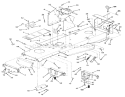 Frame Assembly Diagram and Parts List for R2-12OE01 1000001-1999999 - 1991 Toro Lawn Tractor