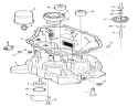 12Hp Engine Oil Base & Pump Assembly Diagram and Parts List for R2-12OE01 1000001-1999999 - 1991 Toro Lawn Tractor