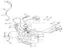 Electrical System Assembly Diagram and Parts List for R2-12OE02 2000001-2999999 - 1992 Toro Lawn Tractor