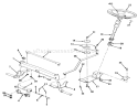 Front Axle & Steering Assembly Diagram and Parts List for R2-12OE02 2000001-2999999 - 1992 Toro Lawn Tractor