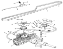 Transmission Assembly (210-H & 212-H) Diagram and Parts List for R2-12OE02 2000001-2999999 - 1992 Toro Lawn Tractor