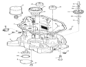 12Hp Engine Oil Base & Pump Assembly Diagram and Parts List for R2-12OE02 2000001-2999999 - 1992 Toro Lawn Tractor