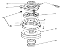 Clutch Assembly 78-6990 Diagram and Parts List for R2-16BE01 2000001-2999999 - 1992 Toro Lawn Tractor