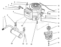 Engine And Clutch Diagram and Parts List for R2-16BE01 2000001-2999999 - 1992 Toro Lawn Tractor