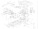 Frame, Sheet Metal And Covers (Cont-D) Diagram and Parts List for E2-17K502 1989 Toro Lawn Tractor