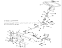 Front Axle And Steering (Mower Hanger) Diagram and Parts List for E2-17K502 1989 Toro Lawn Tractor