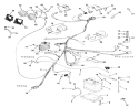 Electrical System Diagram and Parts List for E2-17K502 1989 Toro Lawn Tractor