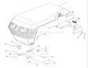 Frame, Sheet Metal And Covers Diagram and Parts List for E2-17K502 1989 Toro Lawn Tractor