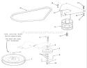 Section 10-Drive Belt And Pulleys Diagram and Parts List for R3-10B402 1991 Toro Lawn Tractor