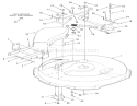 Section 12-Mower Deck And Front Mount Diagram and Parts List for R3-10B402 1991 Toro Lawn Tractor