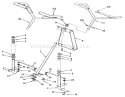 Front Axle & Steering Assembly Diagram and Parts List for R3-10B404 3900001-3999999 - 1993 Toro Lawn Tractor