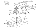 Spindle, Pulleys & Drive Belt Assemblies Diagram and Parts List for R3-10B404 3900001-3999999 - 1993 Toro Lawn Tractor