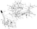 Transmission Assembly Diagram and Parts List for R3-10B404 3900001-3999999 - 1993 Toro Lawn Tractor