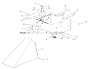 Sheet Metal Diagram and Parts List for R3-10B401 1990 Toro Lawn Tractor