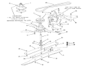 Spindle, Pulleys, And Drive Belt Diagram and Parts List for R3-10B401 1990 Toro Lawn Tractor