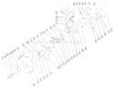 Lawn Skiff Transmission #5050 Parts List Diagram and Parts List for RE-65 1965 Toro Lawn Tractor