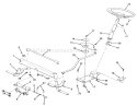 Front Axle & Steering Assembly Diagram and Parts List for S2-12B502 1000001-1999999 - 1991 Toro Lawn Tractor