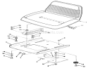 Seat Assembly Diagram and Parts List for S2-12B502 1000001-1999999 - 1991 Toro Lawn Tractor