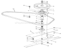 30" Mower Deck Spindle Diagram and Parts List for S2-12B502 1000001-1999999 - 1991 Toro Lawn Tractor
