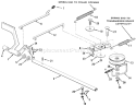 Brake & Clutch Linkage Diagram and Parts List for S2-12B502 1000001-1999999 - 1991 Toro Lawn Tractor