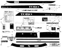 Decals Diagram and Parts List for S2-12B502 1000001-1999999 - 1991 Toro Lawn Tractor